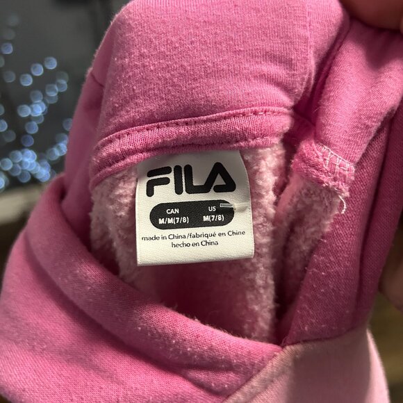 Fila Kids Light Pink Hoodie with Logo - Picture 2 of 6